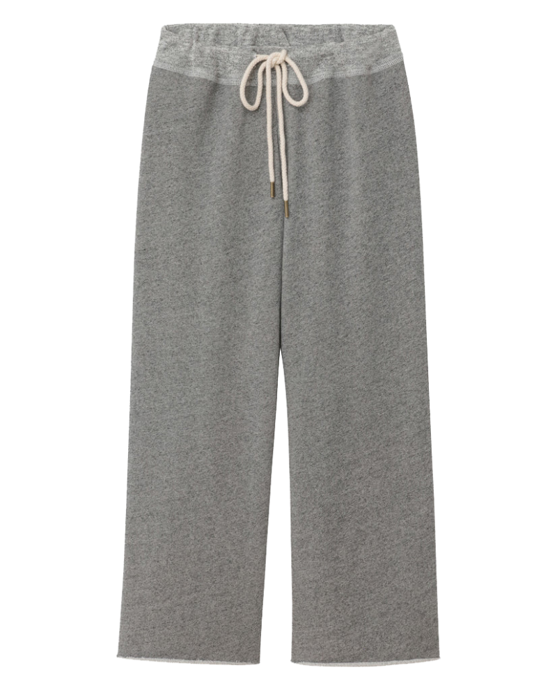 The Wide Leg Cropped Sweatpant. -- Varsity Grey - Image 6