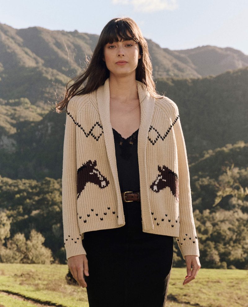 The Horse Lodge Cardigan. -- Cream - Image 4