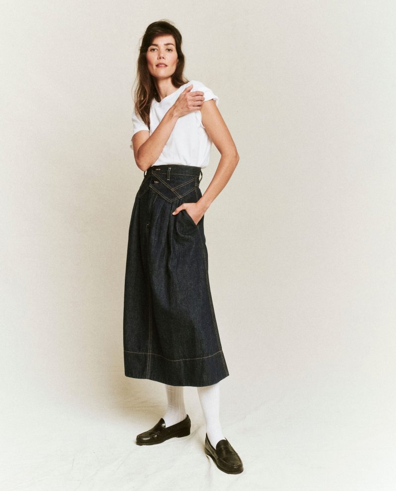 The Field Skirt. -- Rinse Wash - Image 4