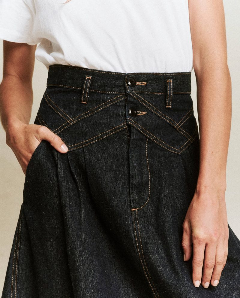 The Field Skirt. -- Rinse Wash - Image 3