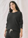 The College Sweatshirt. Solid -- Almost Black