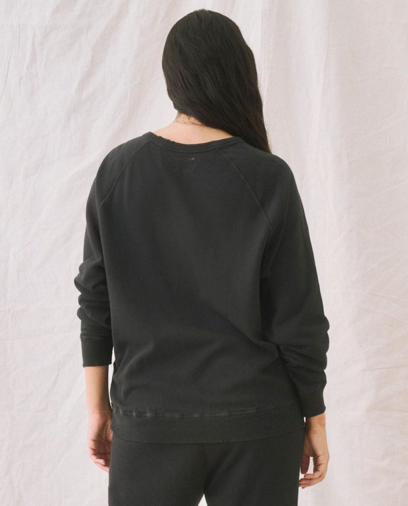 The College Sweatshirt. Solid -- Almost Black - Image 2