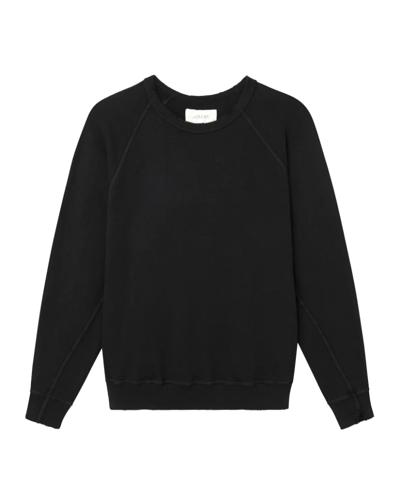 The College Sweatshirt. Solid -- Almost Black - Image 6