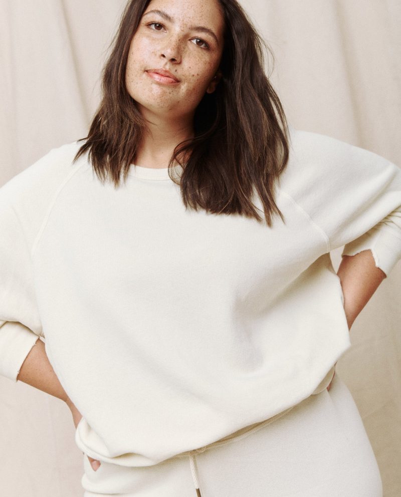 The College Sweatshirt. Solid -- Washed White - Image 5