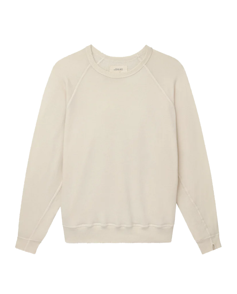 The College Sweatshirt. Solid -- Washed White - Image 6