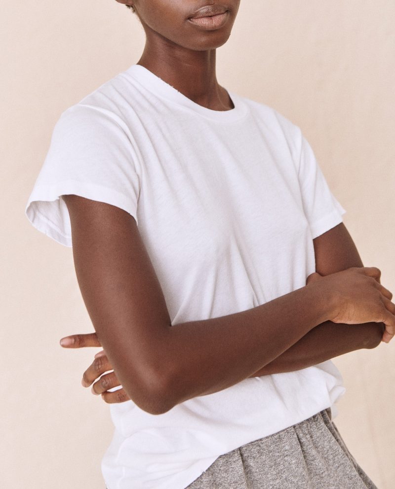 The Slim Tee. Solid -- True White - Image 4